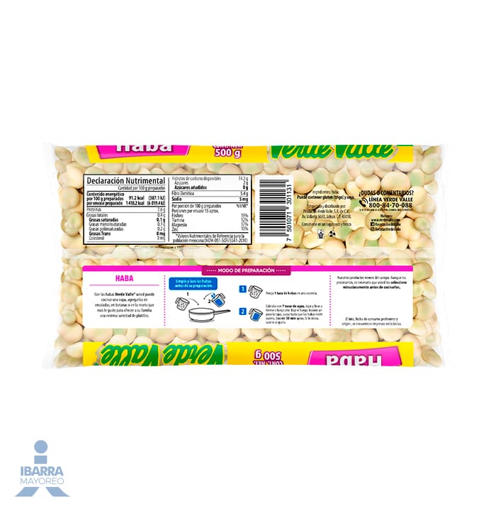 Haba Verde Valle 500 g