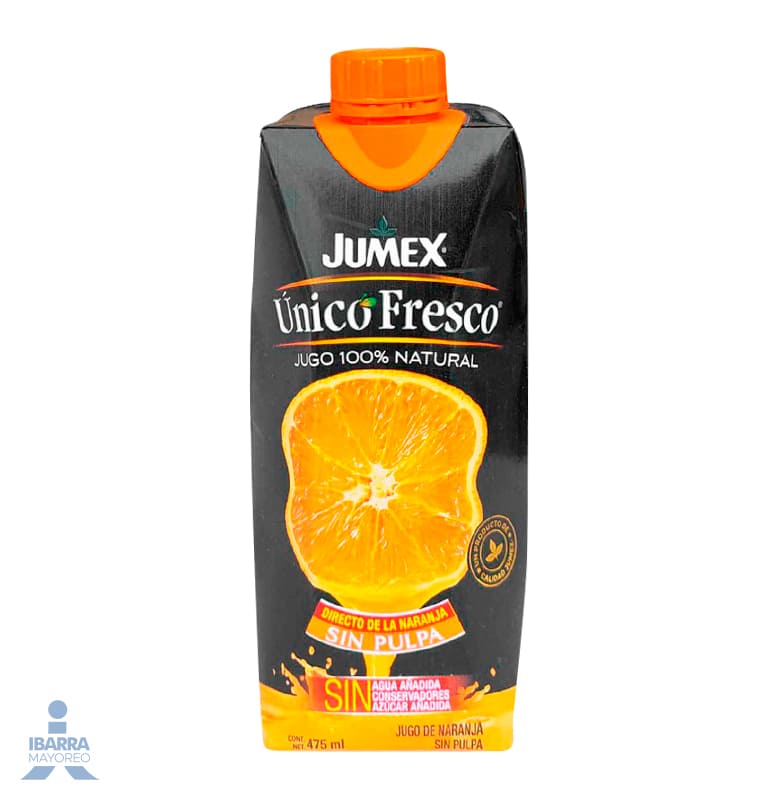 Bebida Jumex Único Fresco Naranja Tetra Brick 475 ml