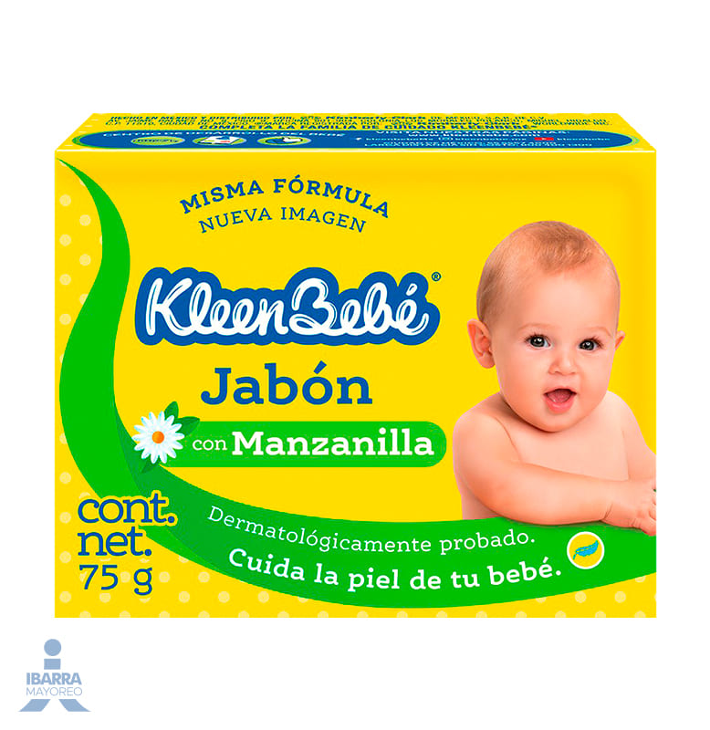 Jabón de tocador KleenBebé Manzanilla 75 g