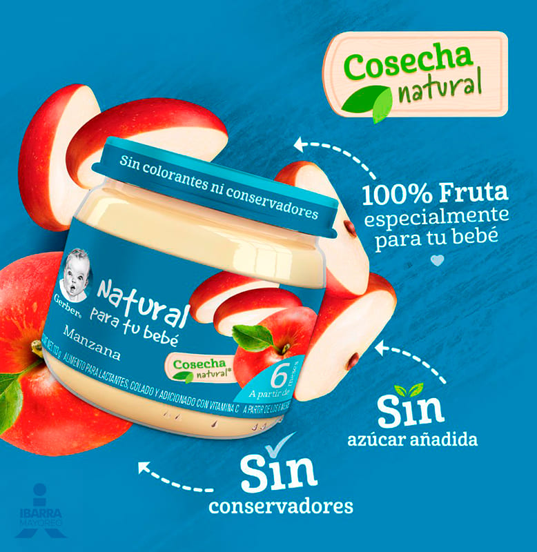 Gerber Colado Manzana Etapa 2 100 g