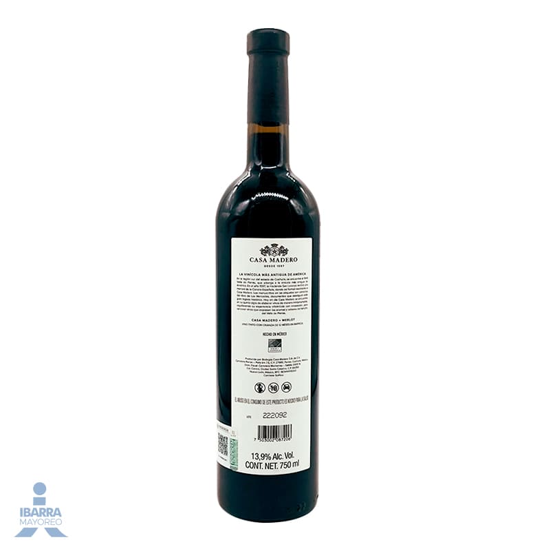 Vino Tinto Casa Madero Merlot 750 ml