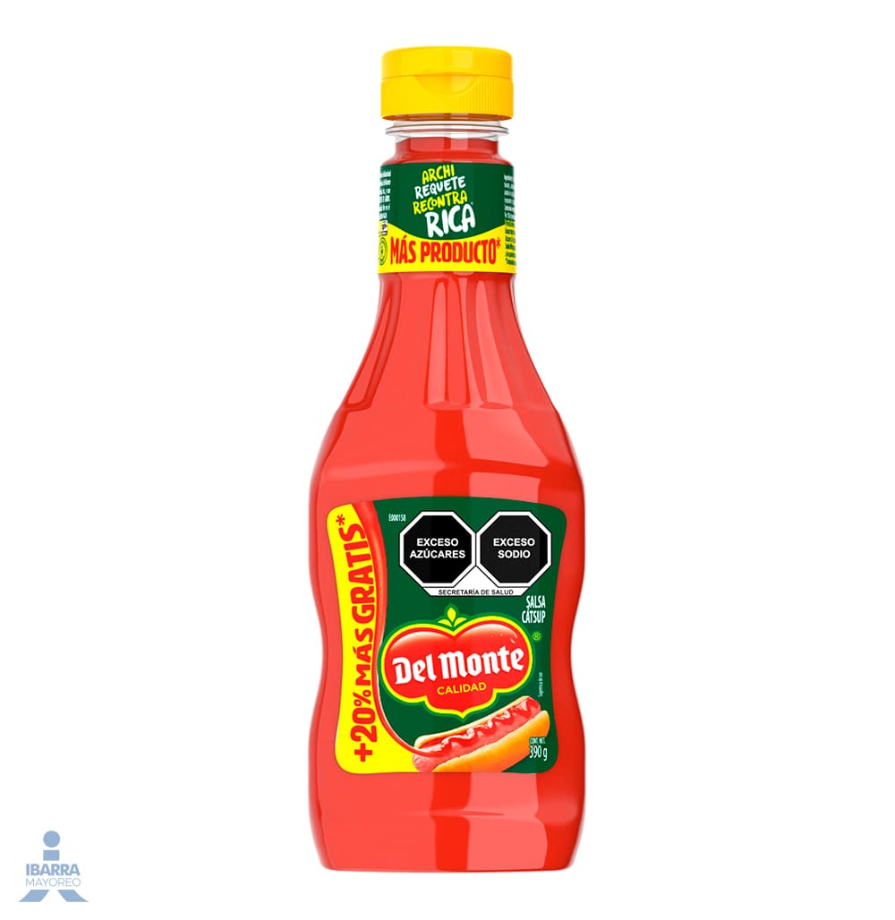 Salsa Cátsup Del Monte Squeezable 390 g