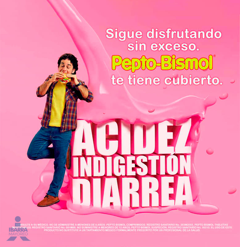 Pepto Bismol Tabletas 24 pzas.