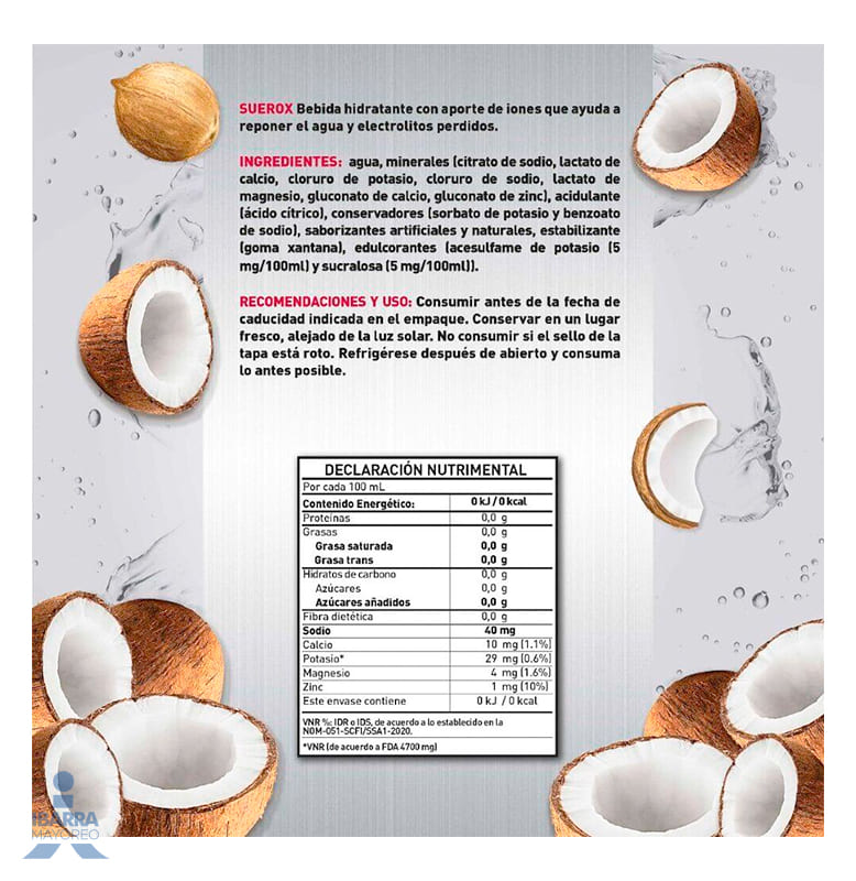 Bebida Suerox Coco 630 ml