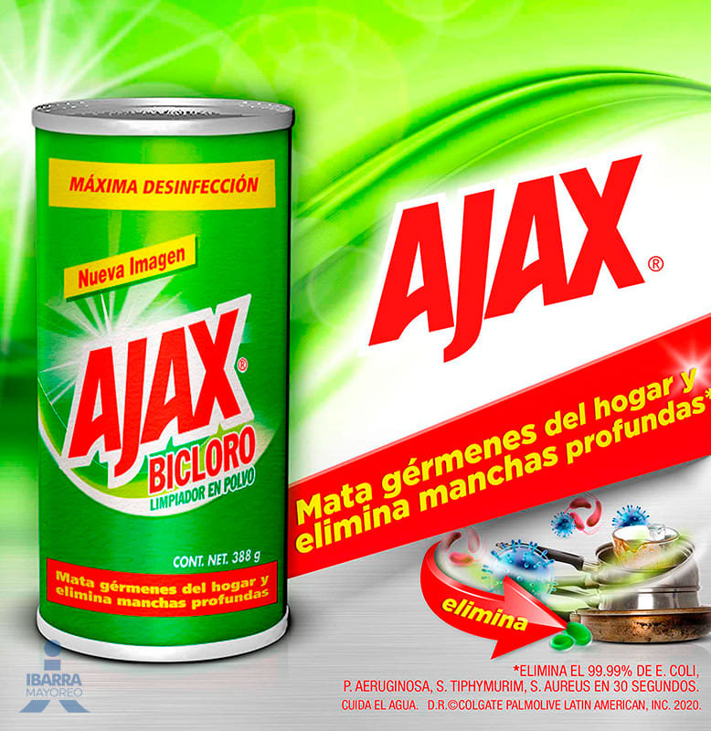 Limpiador Ajax Bicloro 388 g