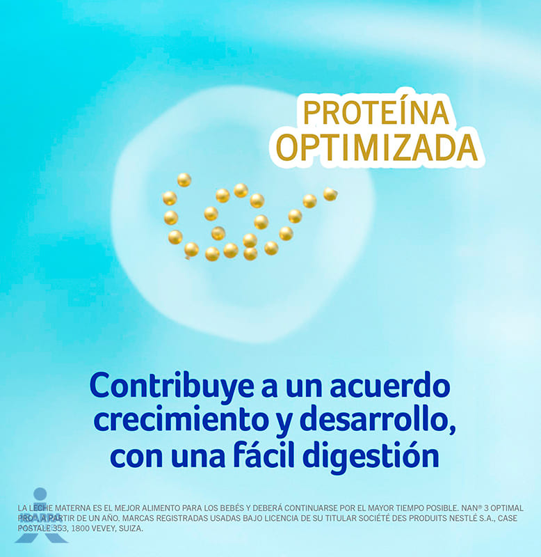 Fórmula Infantil NAN 3 Optimal Pro a partir de 1 año 720 g