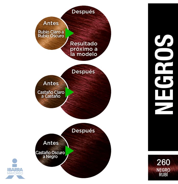 Tinte Nutrisse Negro Rubí No. 260