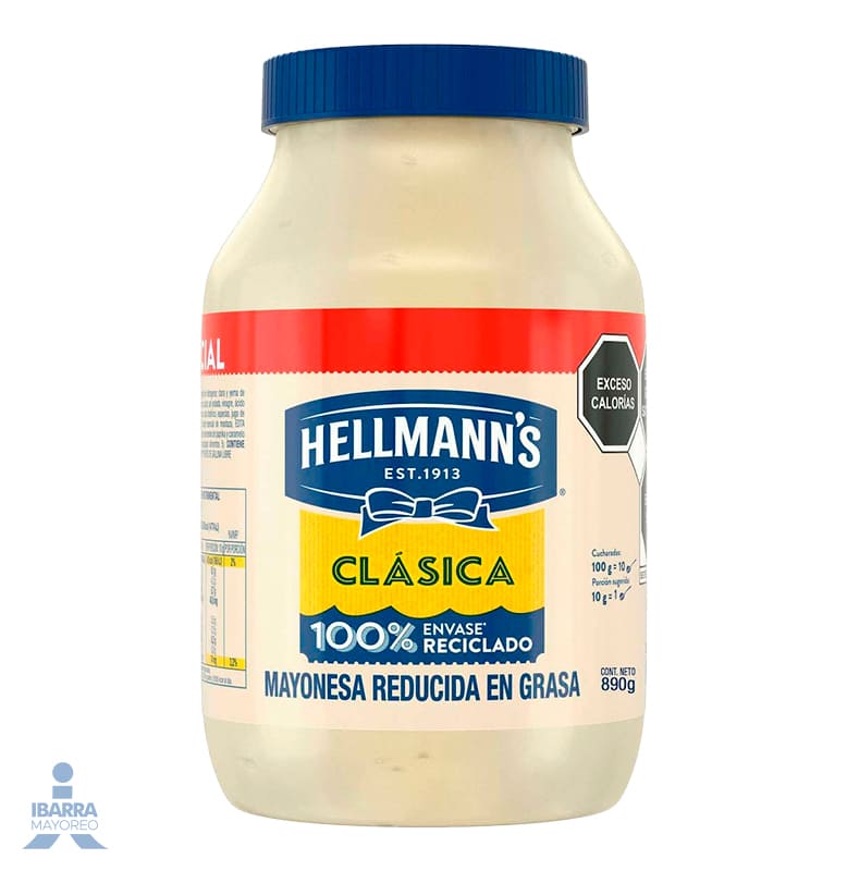 Mayonesa Hellmanns Clásica 890 g