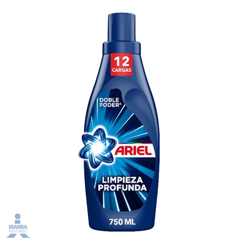 Detergente Ariel Líquido Limpieza Profunda 750 ml