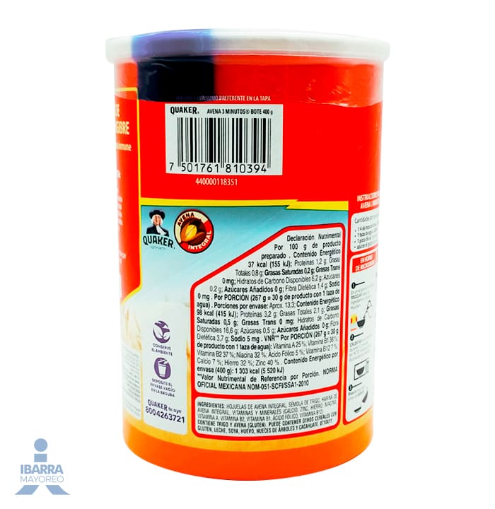 Avena 3 Minutos Mixta 400 g