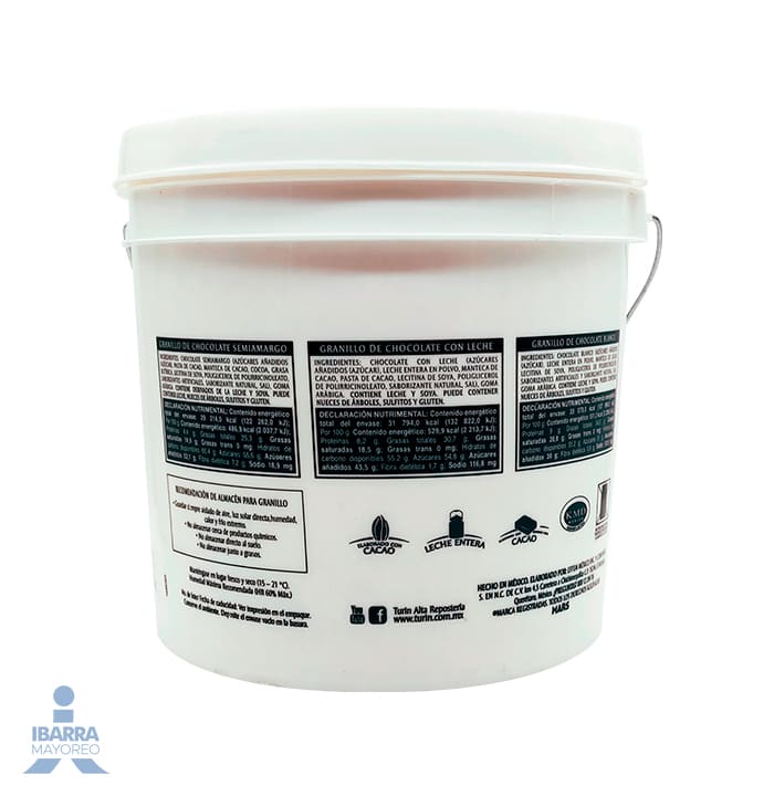 Chocolate Turin Granillo Blanco 6 kg