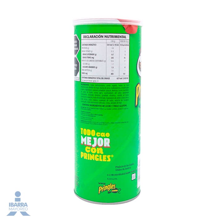 Pringles Papas Crema Cebolla 124 g