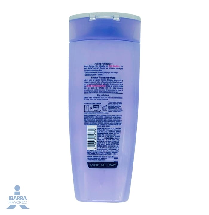 Shampoo Loreal Elvive Hidra Hialurónico 370 ml