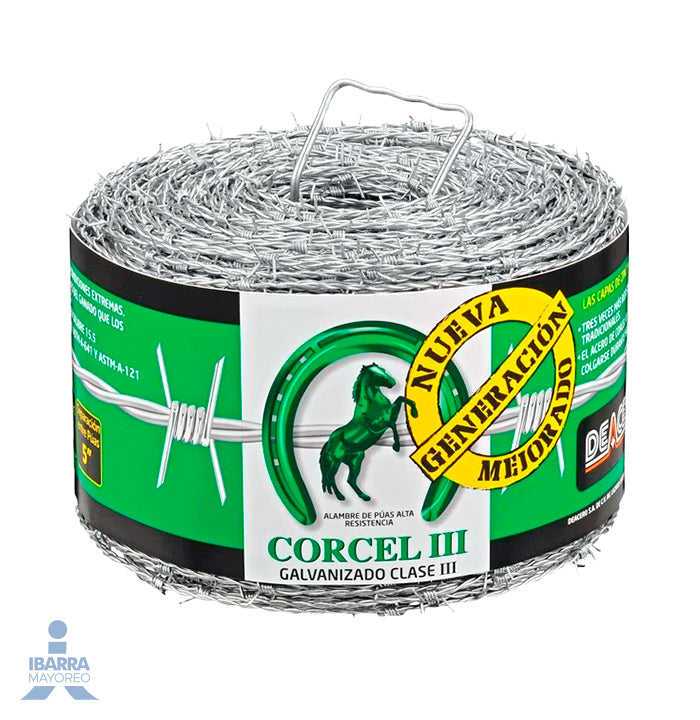 Alambre 4 Púas Corcel Xtreme 360 m 18 kg
