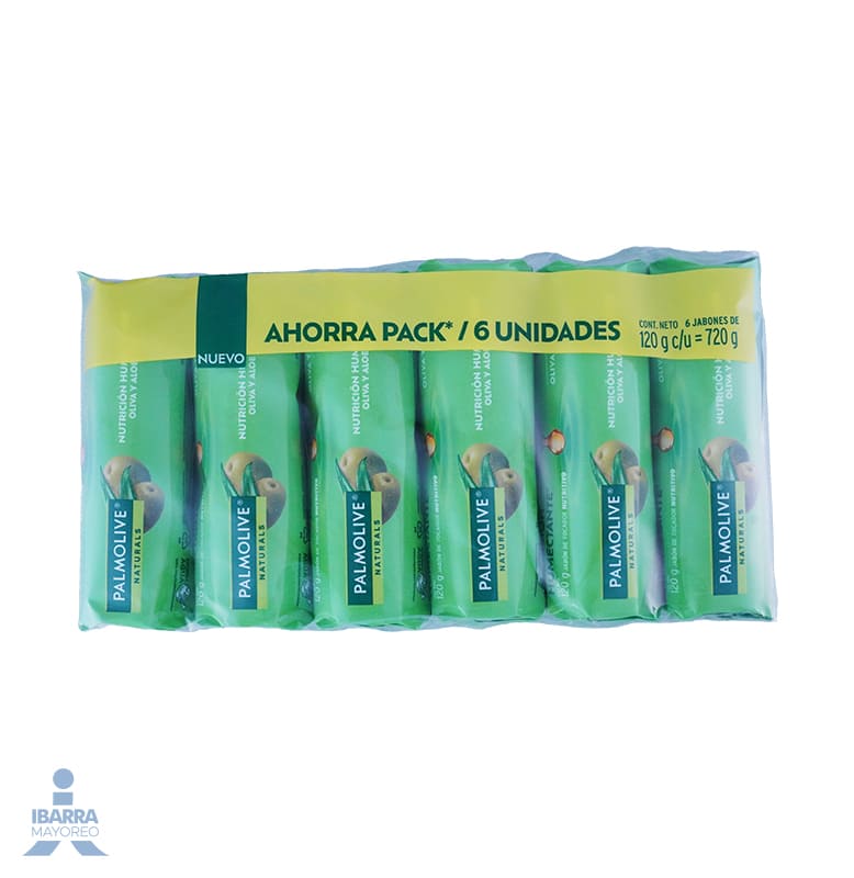 Jabón de tocador Palmolive Naturals Aloe 6/120 g