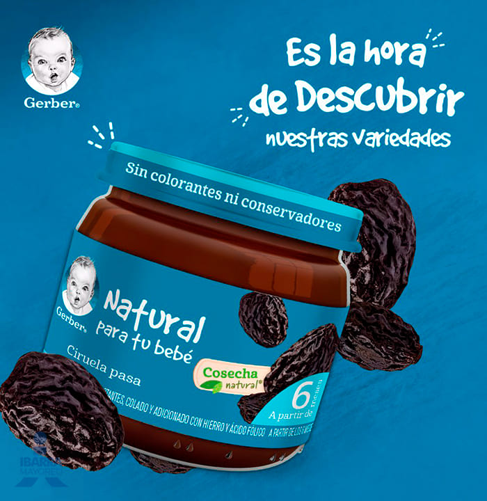Gerber Colado Ciruela Pasa Etapa 2 100 g