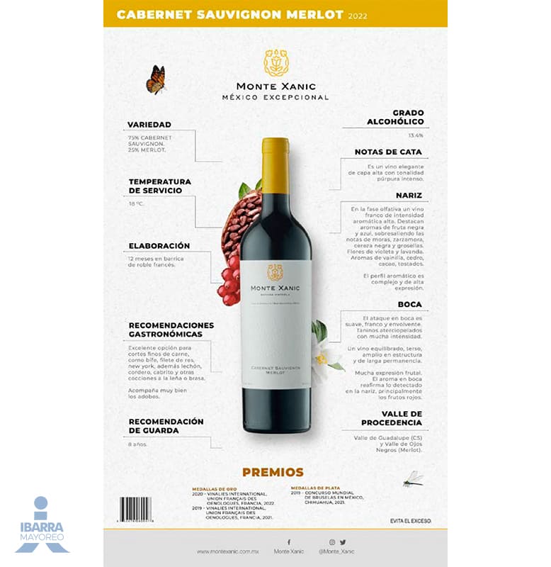 Vino Tinto Monte Xanic Cabernet Merlot 750 ml