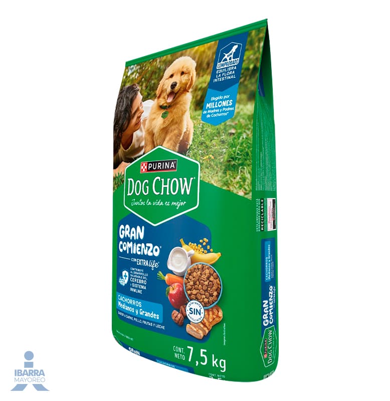 Dog Chow alimento seco cachorros medianos y grandes 7.5 kg