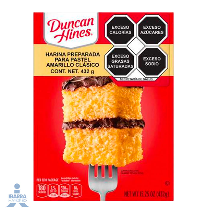 Harina Duncan Hines Vainilla Amarilla 432 g