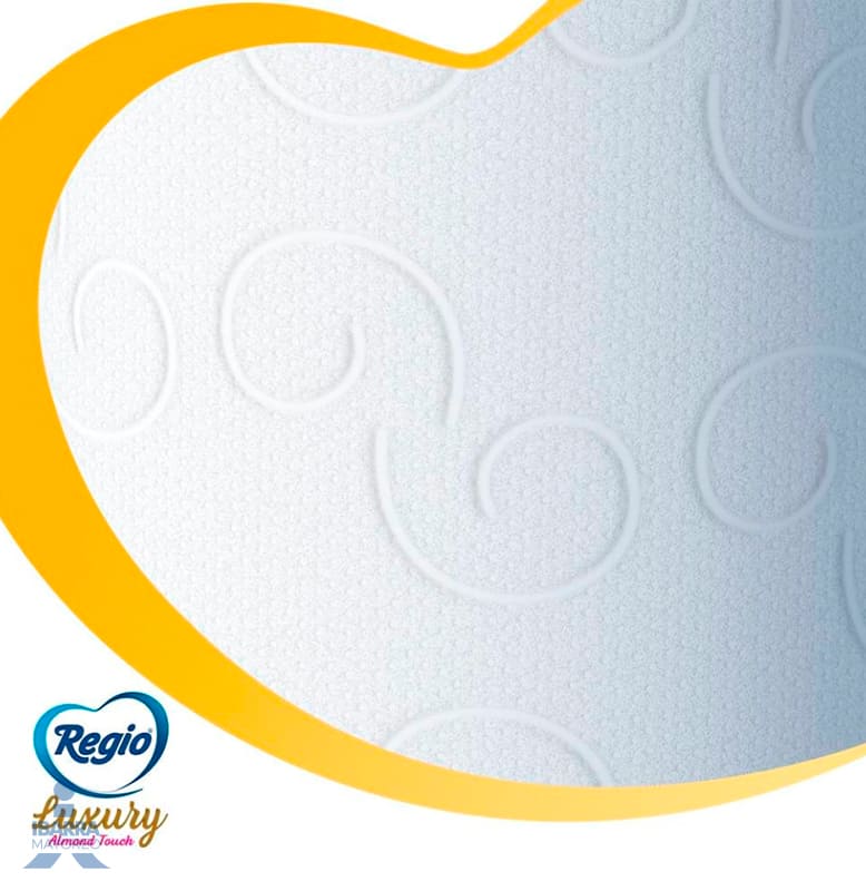 Papel Higiénico Regio Luxury Almendras 190 hojas 18 rollos