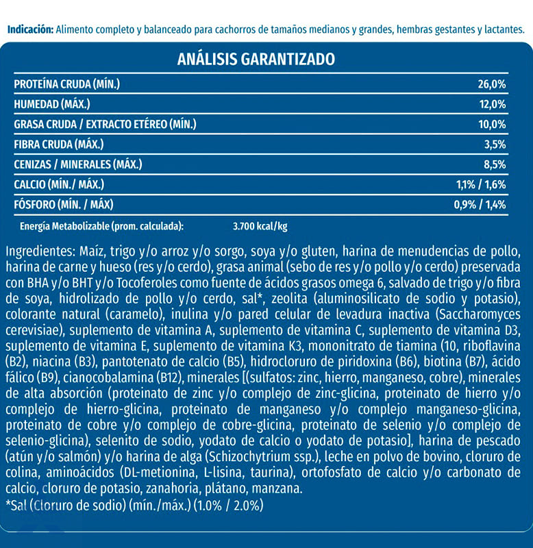 Dog Chow alimento seco cachorros medianos y grandes 7.5 kg