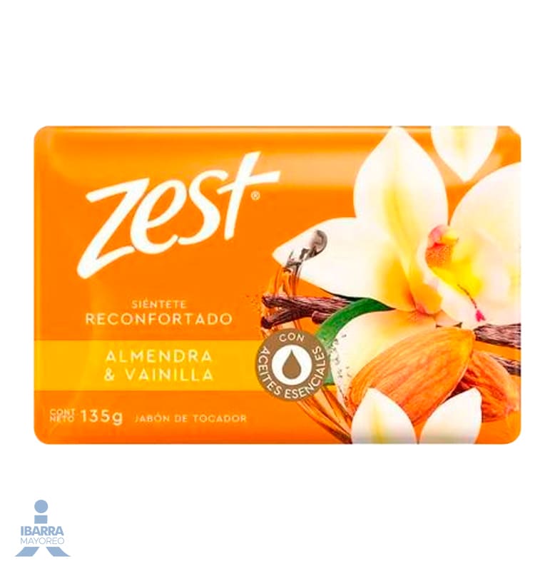 Jabón de Tocador Zest Almendra y Vainilla 135 g