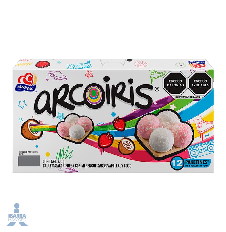 Galletas Gamesa Merengue Arcoiris 670 g