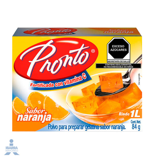 Gelatina Pronto Naranja 84 g
