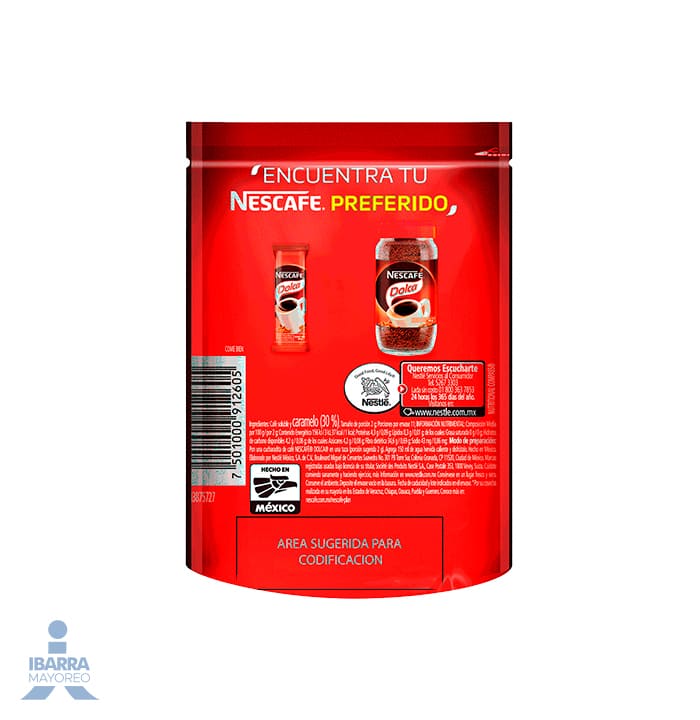 Café soluble Nescafé Dolca 22 g