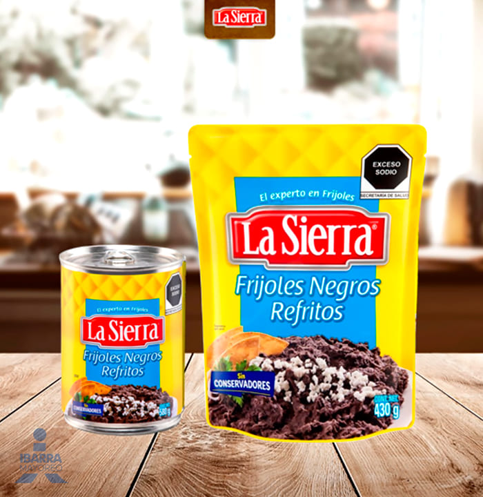 Frijol Negro Refrito La Sierra 580 g