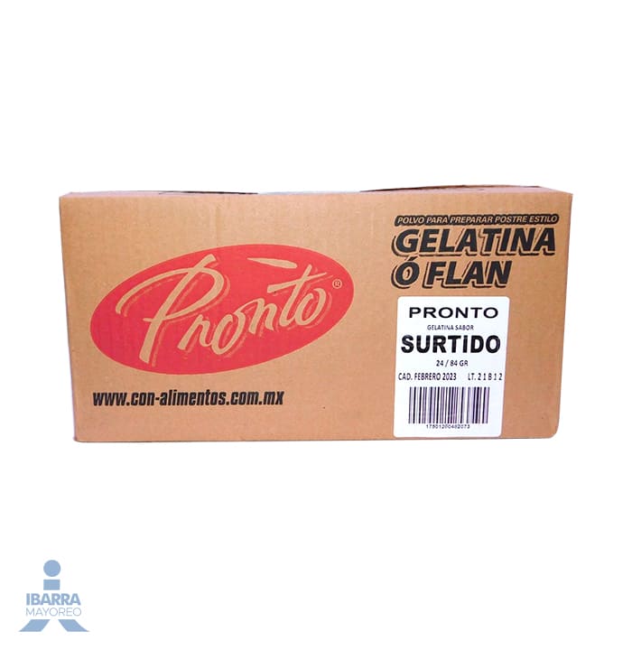 Gelatina Pronto Surtido 84 g