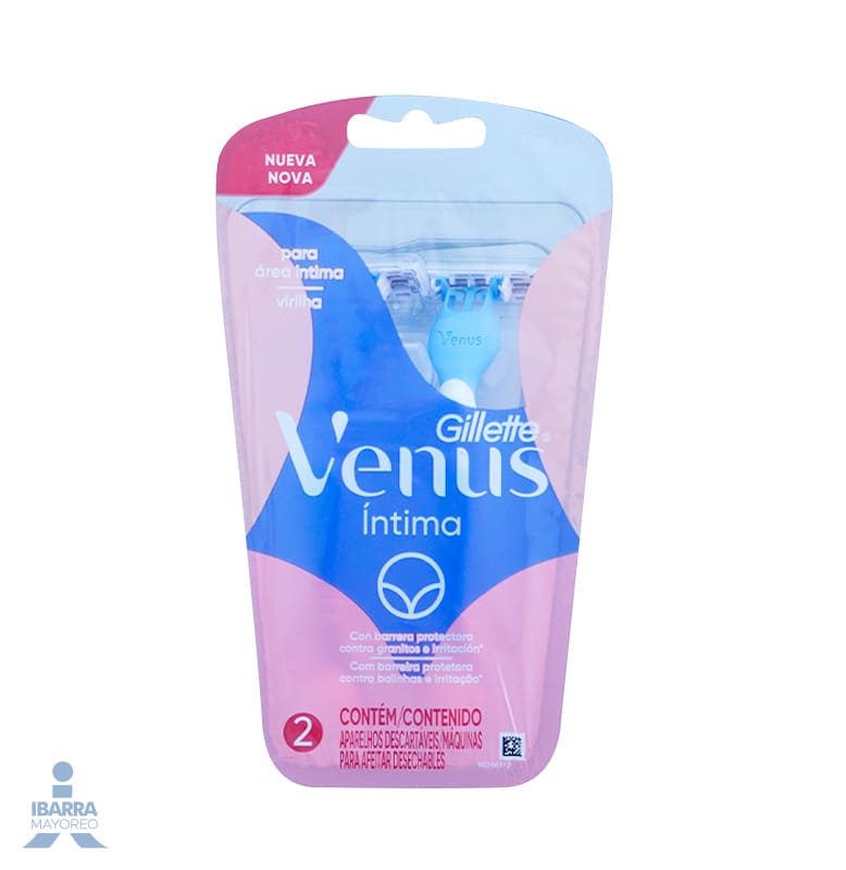 Rastrillo Gillette Venus Íntima 2 pzas.