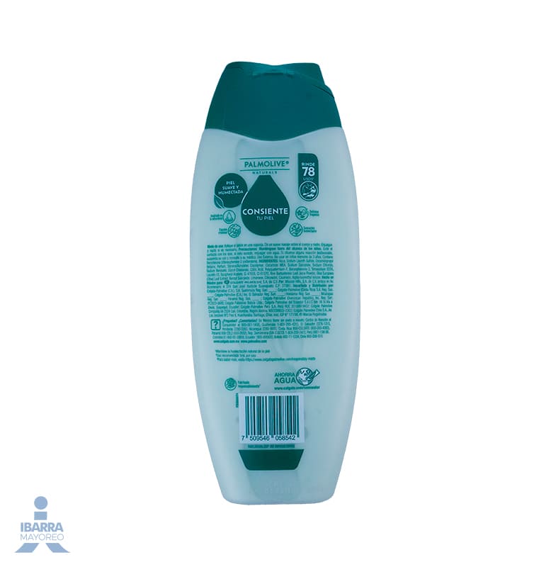 Jabón de tocador Palmolive Naturals Aloe y Oliva líquido 390 ml