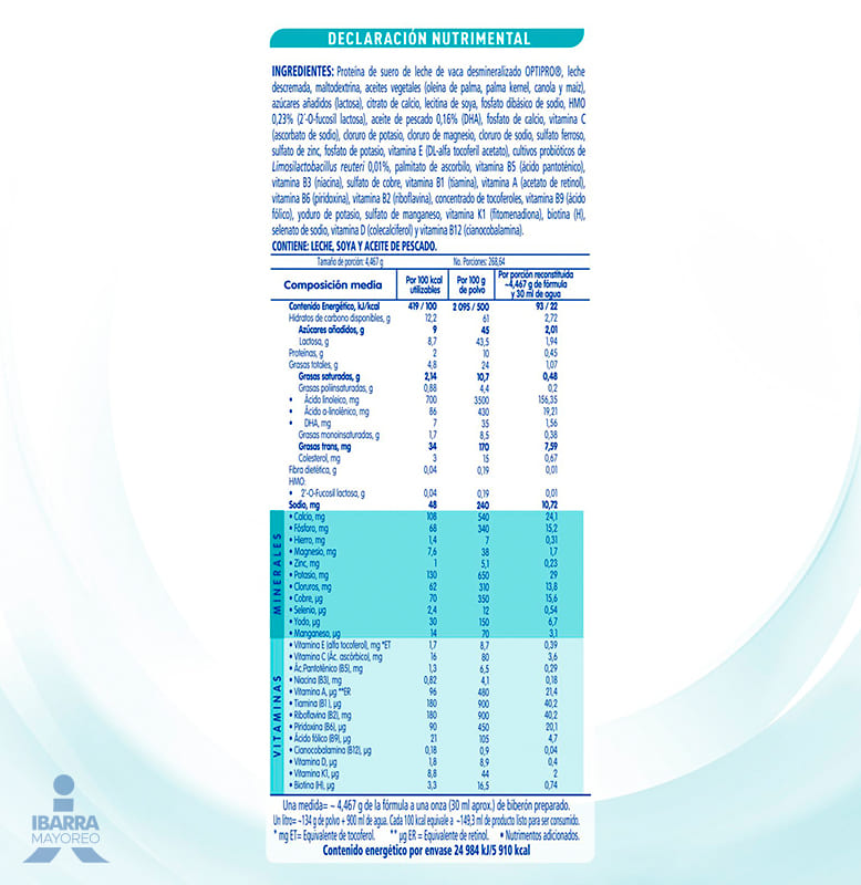 Fórmula Infantil NAN 2 Optimal Pro 6 a 12 meses 1.2 kg