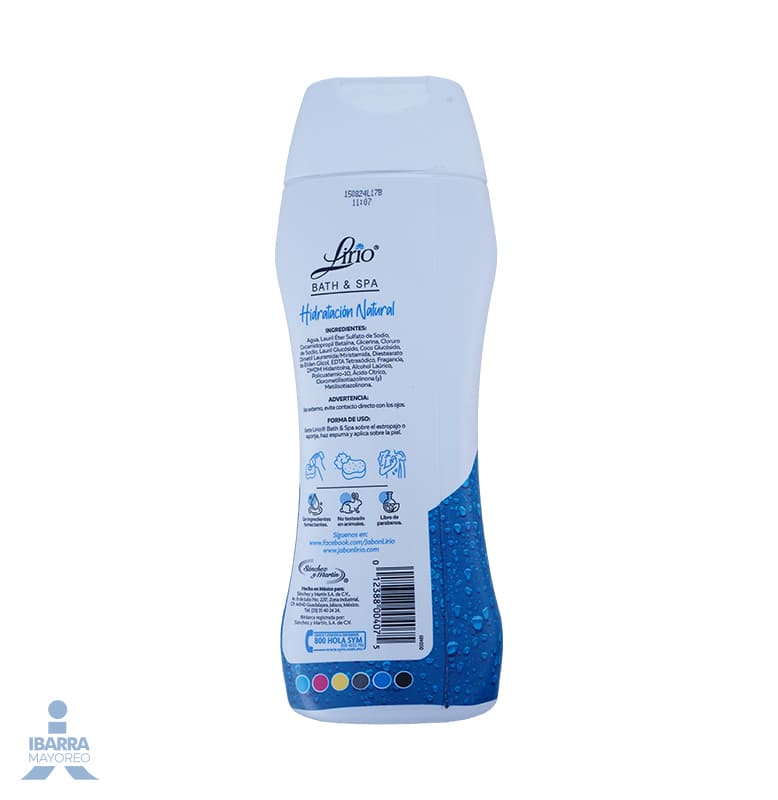 Jabón de tocador Lirio Coco y Almendra líquido 400 ml