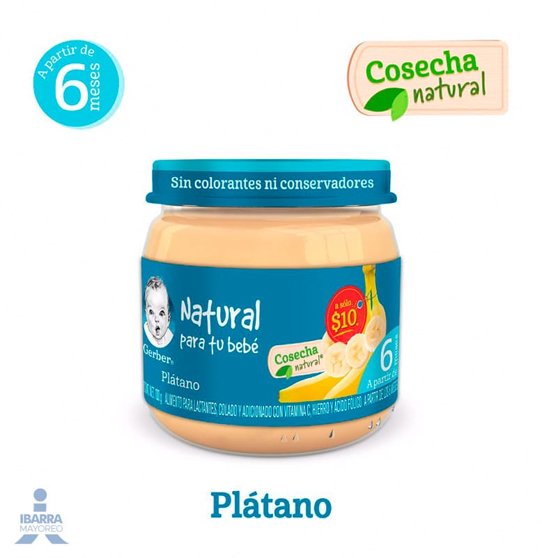 Gerber Colado Plátano Etapa 2 100 g