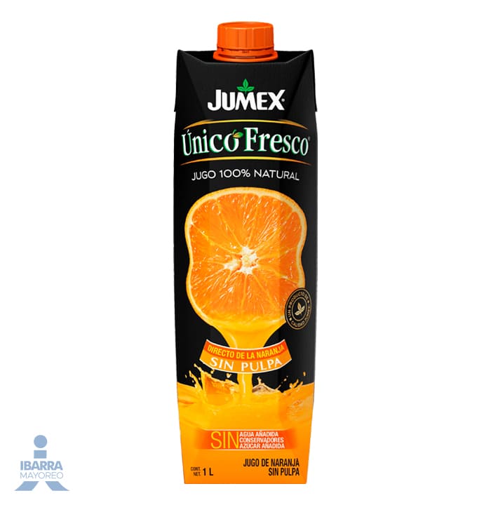 Jugo Jumex Único Fresco Naranja Sin Pulpa 960 ml