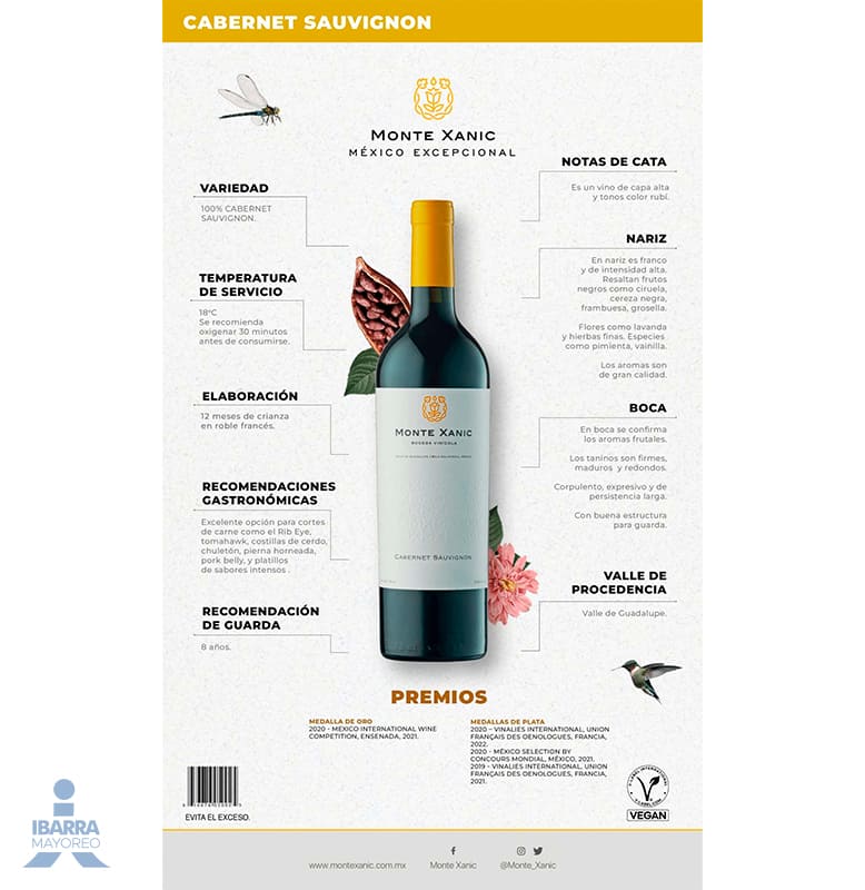 Vino Tinto Monte Xanic Cabernet Sauvignon 750 ml