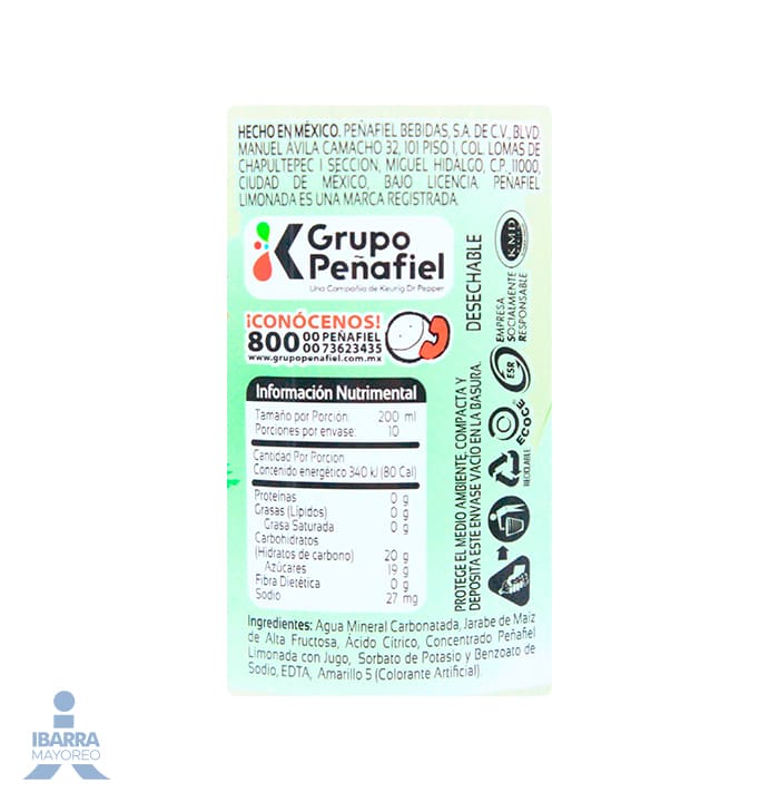Refresco Peñafiel Limonada 2 L
