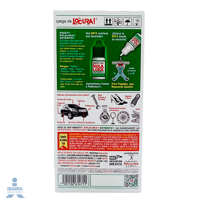 Pegamento KolaLoka Goterito 3.5 g
