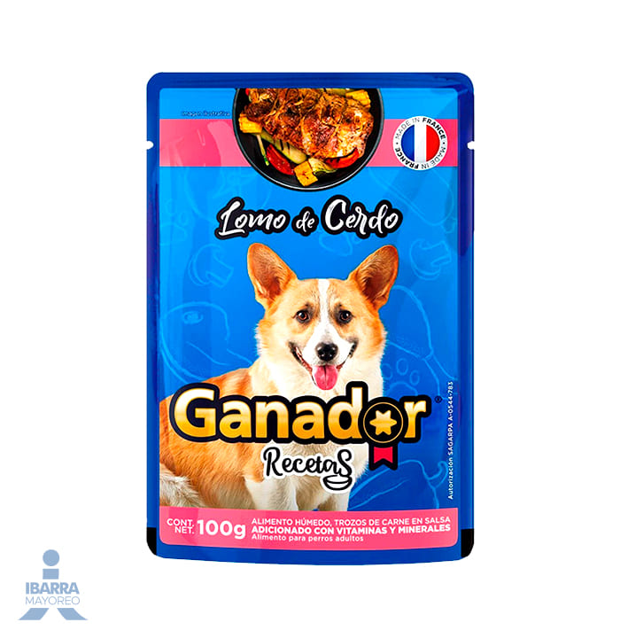 Alimento Ganador Lomo de Cerdo 100 g