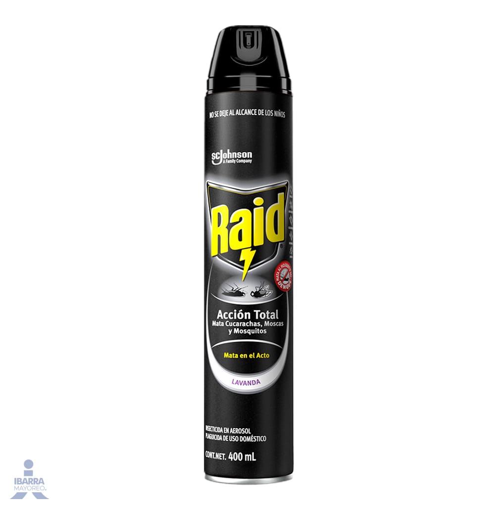 Insecticida Raid Acción Total Aerosol 400 ml