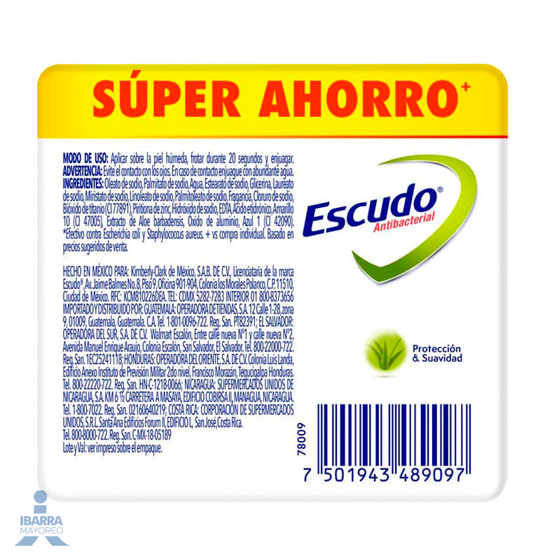 Jabón de tocador Escudo Verde 3/110 g