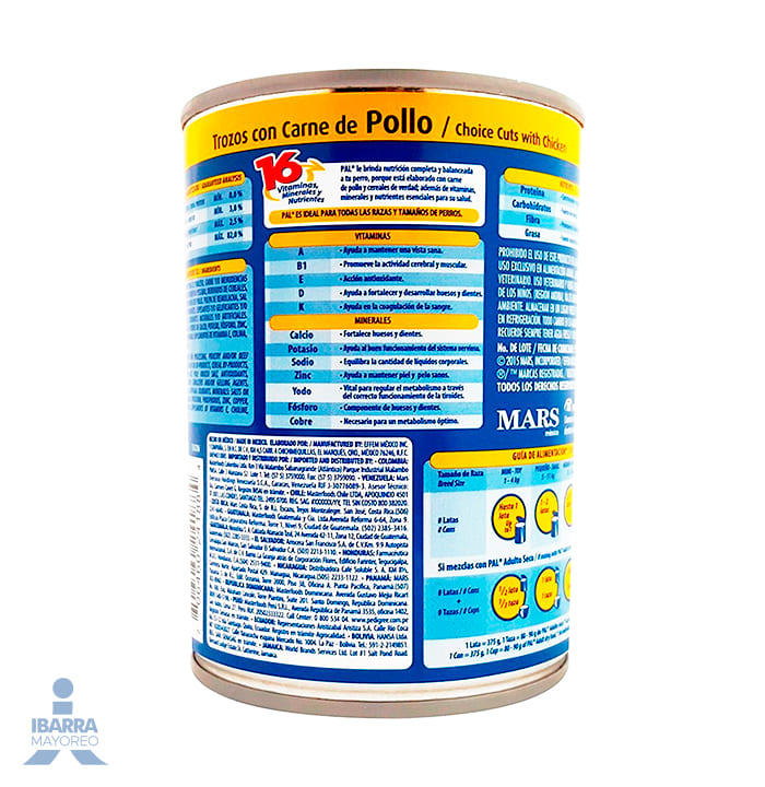 Alimento Pal Trozos de Pollo 375 g