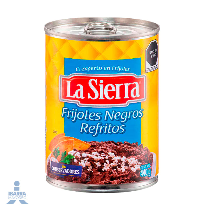 Frijol Negro Refrito La Sierra 440 g