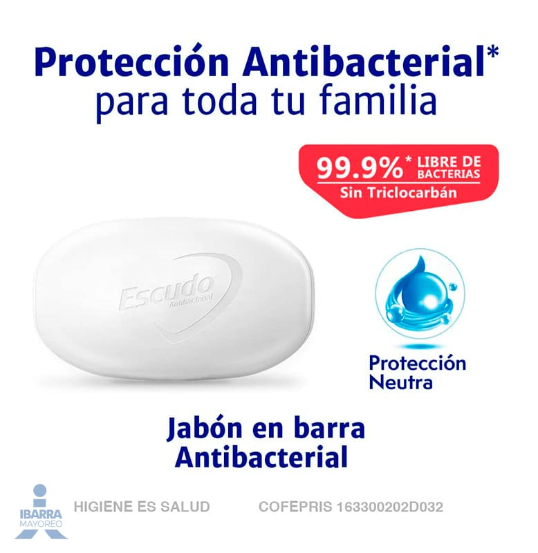 Jabón de tocador Escudo Blanco Neutro 3/110 g