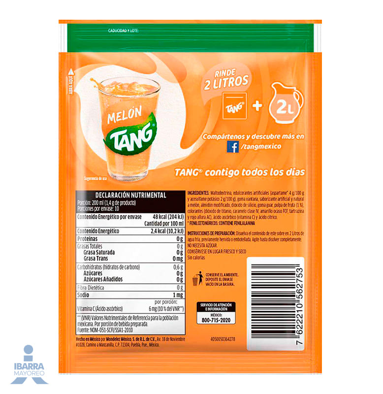 Refresco Tang Melón 14 g