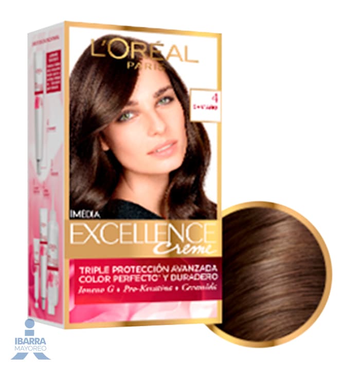 Tinte Imedia Excellence Castaño No. 4