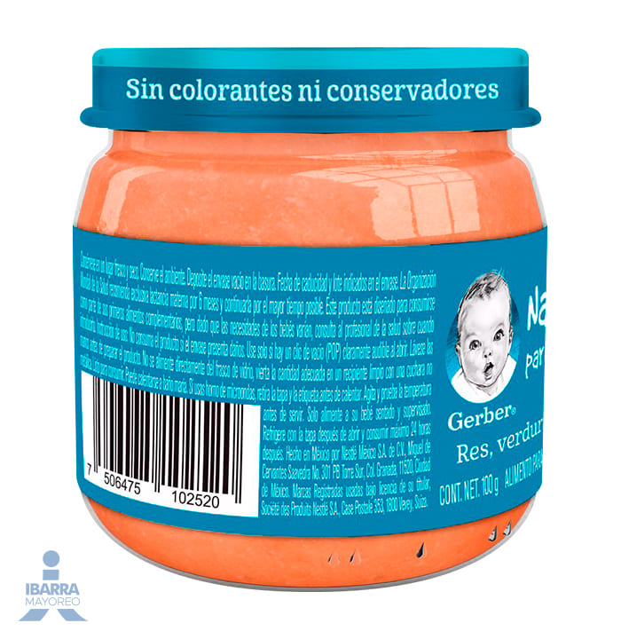 Gerber Colado Verduras Res y Arroz Etapa 2 100 g