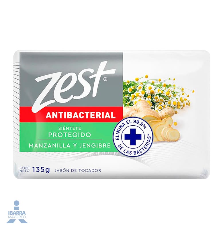 Jabón de tocador Zest Manzanilla y Jengibre 135 g